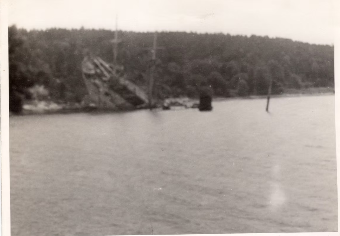 The beaching of SS Donau